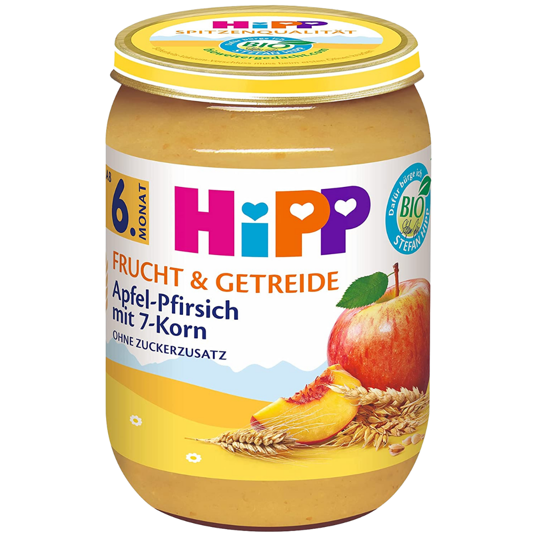 Apfel-Pfirsich mit 7-Korn